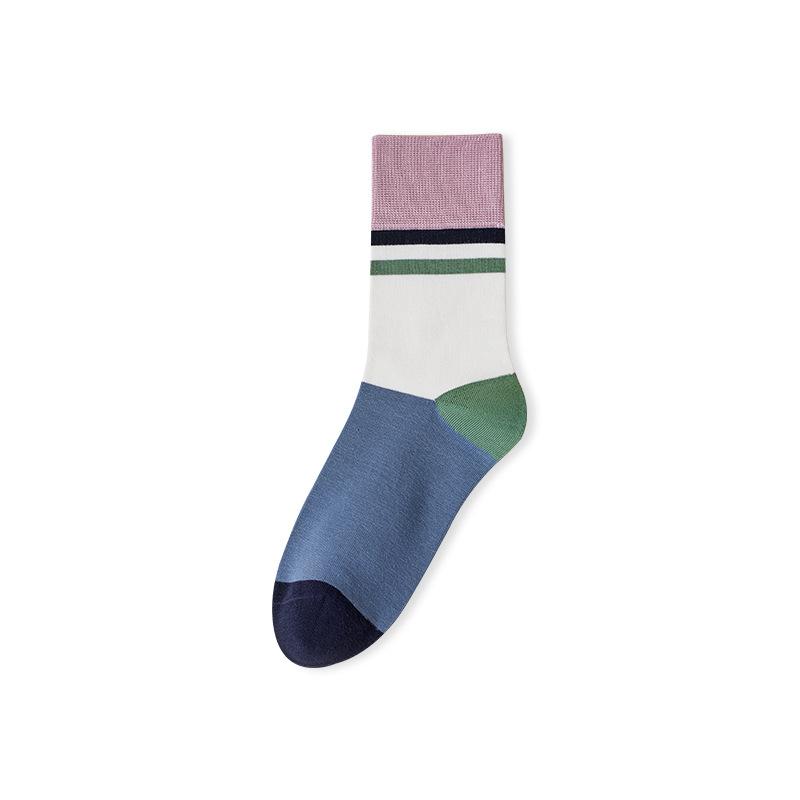 Men's and women's trendy socks, mid-tube socks, breathable pure cotton socks, cotton socks, anti-odor and antibacterial, casual women's socks