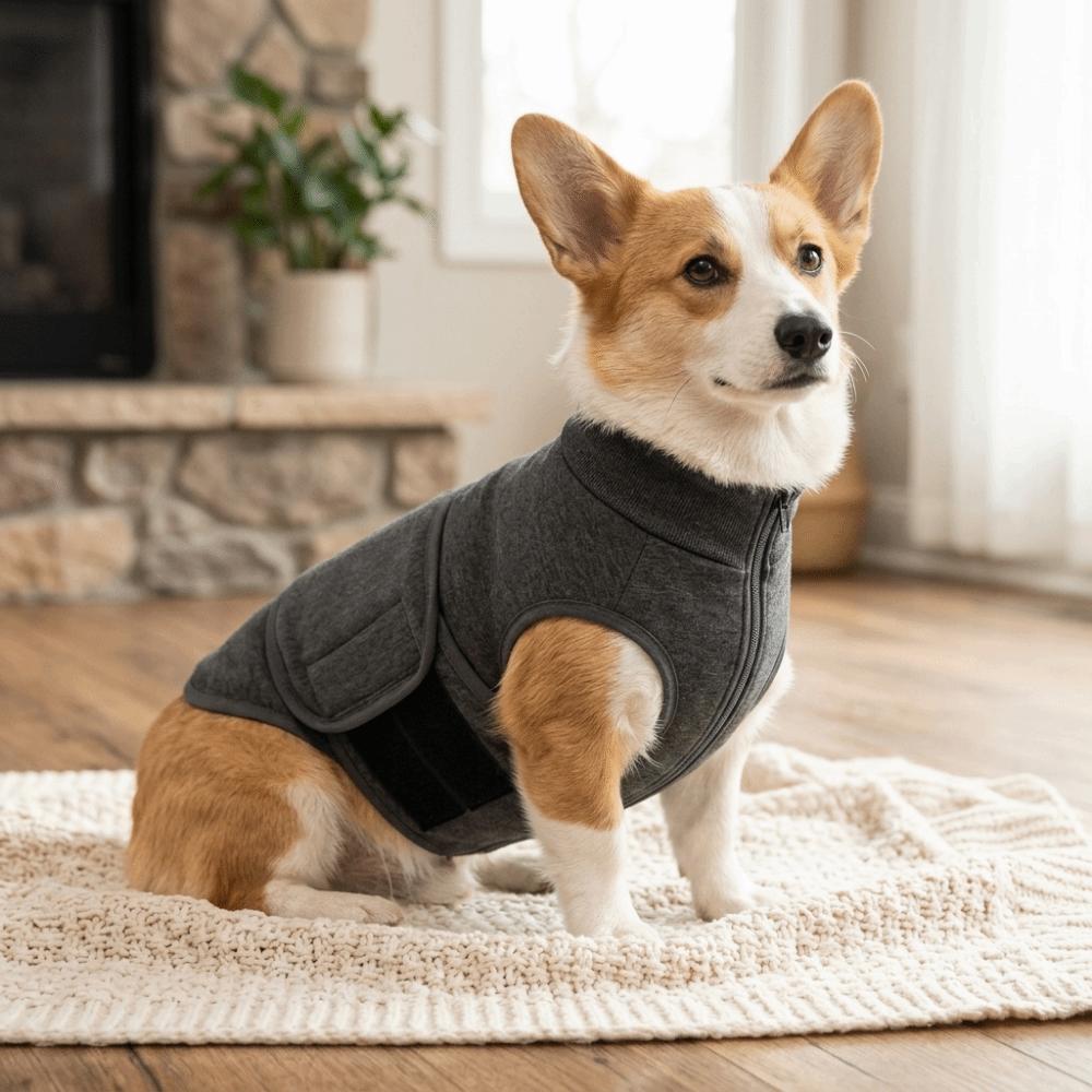 Warm Keeping Pet Calming Vest Soft Fabric Thunder Relief Dog Shirt  Thunder Days S