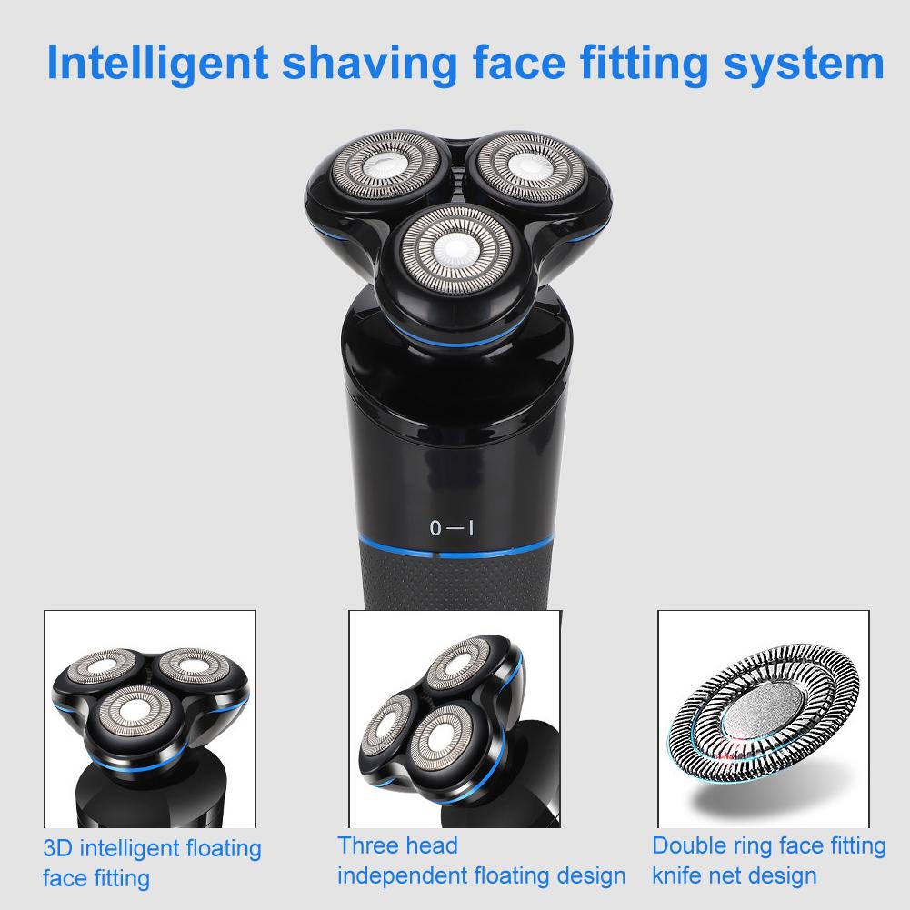 Multi Functional Electric Beard Shaver Cutter Nose Hair Trimmer Body Hair Trimming Machine Black(Black )