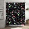 Galaxy Shower Curtain Space Universe Starry Sky Celestial Decor Bathroom Set Modern Abstract Pattern Backdrop