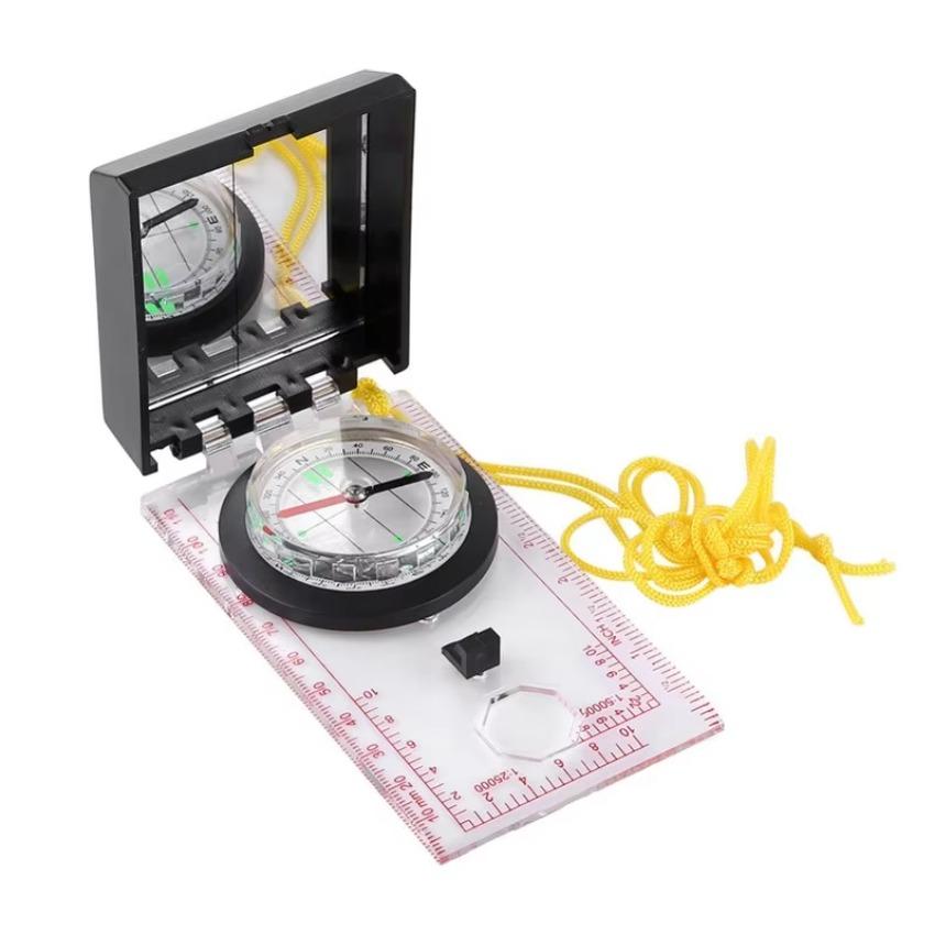 1 Pcs Multifunction Outdoor Survival Military Compass Hiking Camping Army Pocket Handheld Equipment