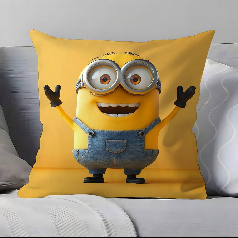 Cute Cartoon Thief Dad M-M-Minions Pillow Case Pillowcase Soft Skin Friendly & Comfortable With A Hidden Zipper
