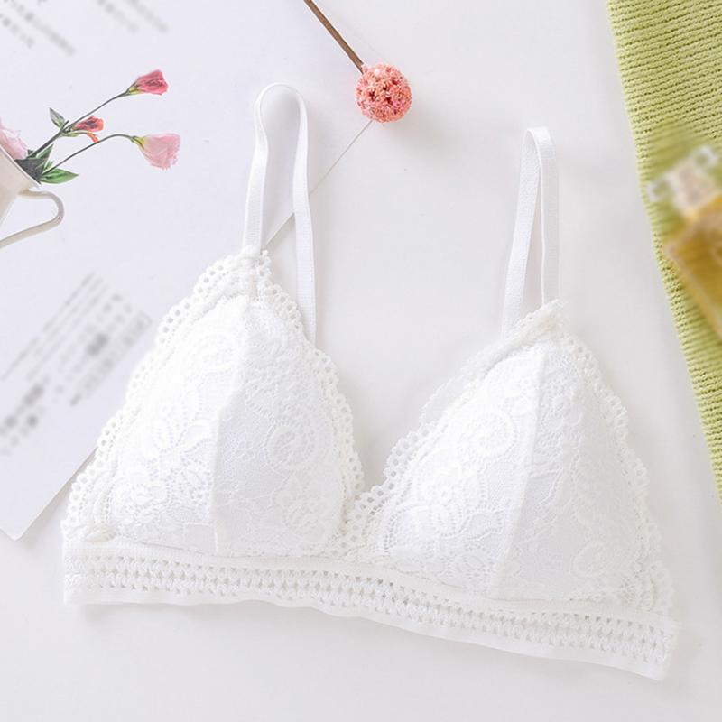 

Женский бюстгальтер с треугольной чашкой, кружевной бюстгальтер без стальной стропы, красивая задняя часть, тонкие бюстгальтеры One Size