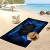Borussia Dortmund Bedrucktes Strandtuch Schnelltrocknendes Weiches Handtuch Tragbare Große Rechteckige Stranddecke für Reisen Schwimmbad