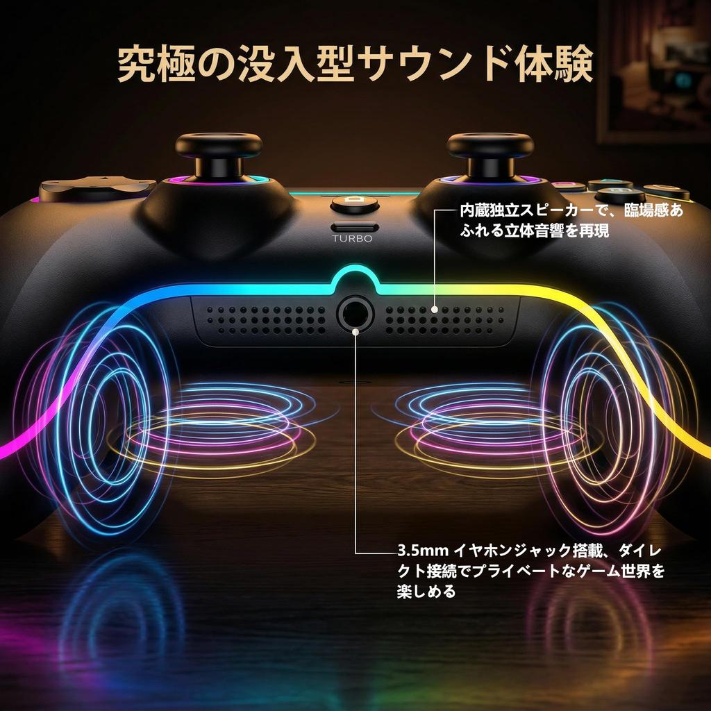 DHKING Геймпад для PlayStation 5 Геймпад для ПК Bluetooth Беспроводное Соединение 1500 мАч 25 Часов Непрерывного Использования Турбо Быстрый Огонь Сенсор Макро-функция RGB