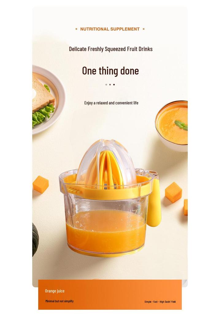 4-in-1 Multi-Functional Manual Citrus Juicer: Orange & Lemon Press Gadget for Kitchen