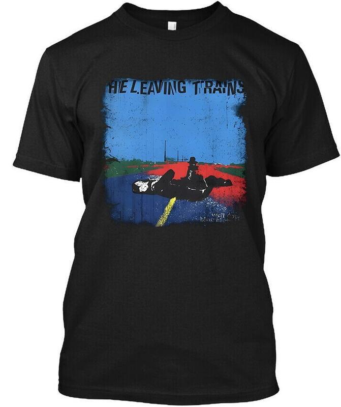 Limited New Popular The Leaving Trains Well Down Blue Highway Logo Unisex T-shirt L