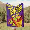 1pz Coperta in Flanella Stampata Digitalmente Takis, Fuego, Lime, Copriletto in Pile Peluche Super Morbido, Coperta Multiuso per Quattro Stagioni per Divano, Letto, O