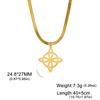 Vintage Witch Knot Necklace for Women Luck Pendant Irish Celtics Protection Amulet Stainless Steel Witchcraft Wicca Jewelry Gift