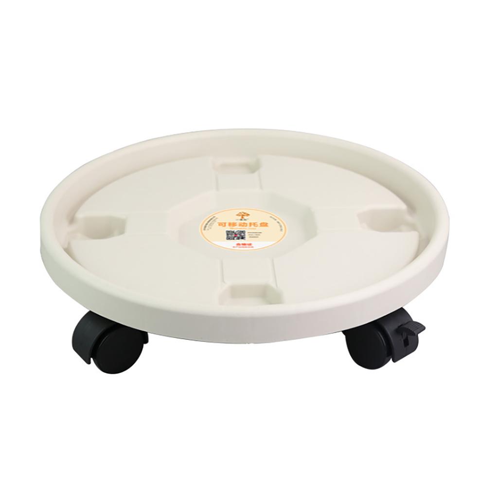 Thickened Moving Tray Plastic Vase with Roller Round Chassis Pot Water Movable Pot Holder Universal