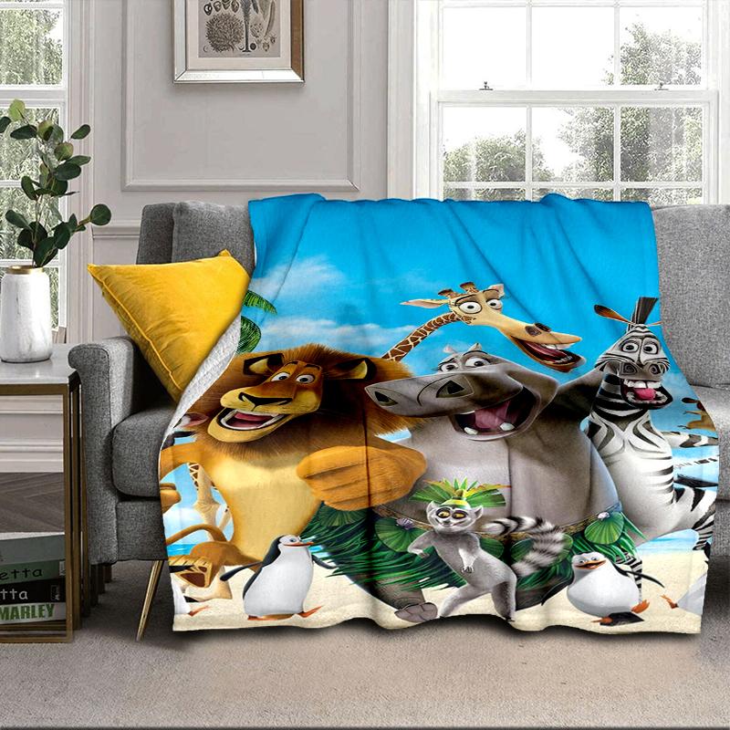 Coperta avventura pinguini Coperta in flanella per letto, divano, Campeggio, Escursionismo, Essenziali per picnic, regalo per la famiglia Regali per fan