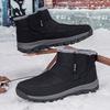 Men's and women's winter fur one thickened padded waterproof comfortable warm cold lightweight hiking waterproof non-slip snow boots