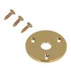 Guitar   Socket Plate Round Metal Input Output Cover Replacement Hardware for Bass with Mounting Screws