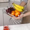 Small Creative Fruit Basket, Creative Stainless Steel Fruit Tray, Simple European Style Living Room Fruit Basket