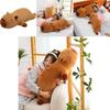 Weiches Kurzes Plüsch Capybara Kuschelkissen Ideal für Übernachtungen und Schlafzimmerdeko 50cm und 90cm Größen