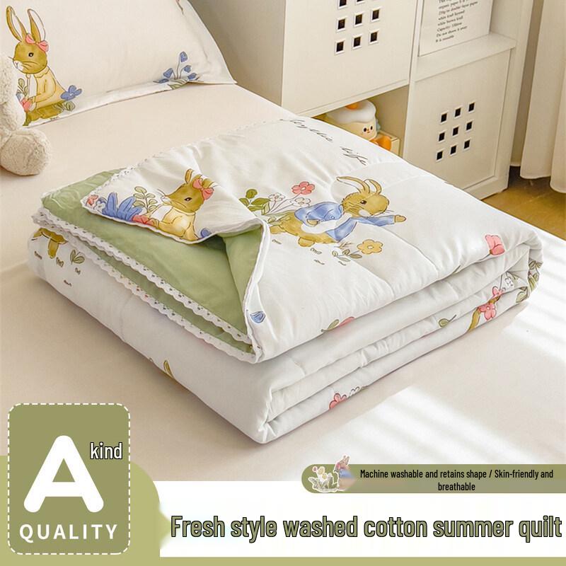 Rabbit Story Washable Summer Quilt