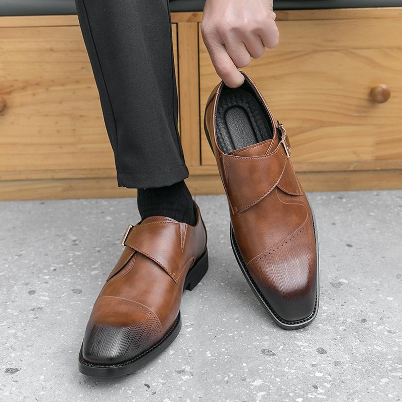 Größe 38-46 Business Herren Formelle Lederschuhe Europäischer Stil Lässig Bequem Modisch Marken Derby Schuhe Gesellschaftsschuhe Herren