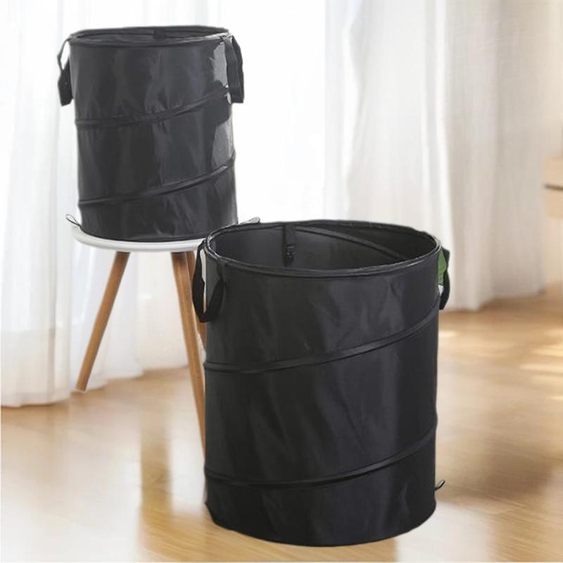 1pc Pop-up Trash Can, Outdoor Portable Camping Folding Trash Can Camping Trash Can Gardening Garden Garbage Bag Garden Leaf Buck