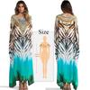 Cover-ups Sommer Dame Beachwear Kaftan Beach Dress Black Cotton Tunika Badedrakt Cover Up