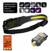 XW005 Induction LED Headlamp Type-C Rechargable Bright Headlight COB Work Light Detachable Flashlight with Tail Magnet UV Light