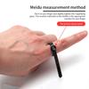 US/UK/EU/HK Size Ring Ruler Ring Measuring Tape Ring Measuring Tool Annular Coil Finger Size Filter with Magnifying Glass