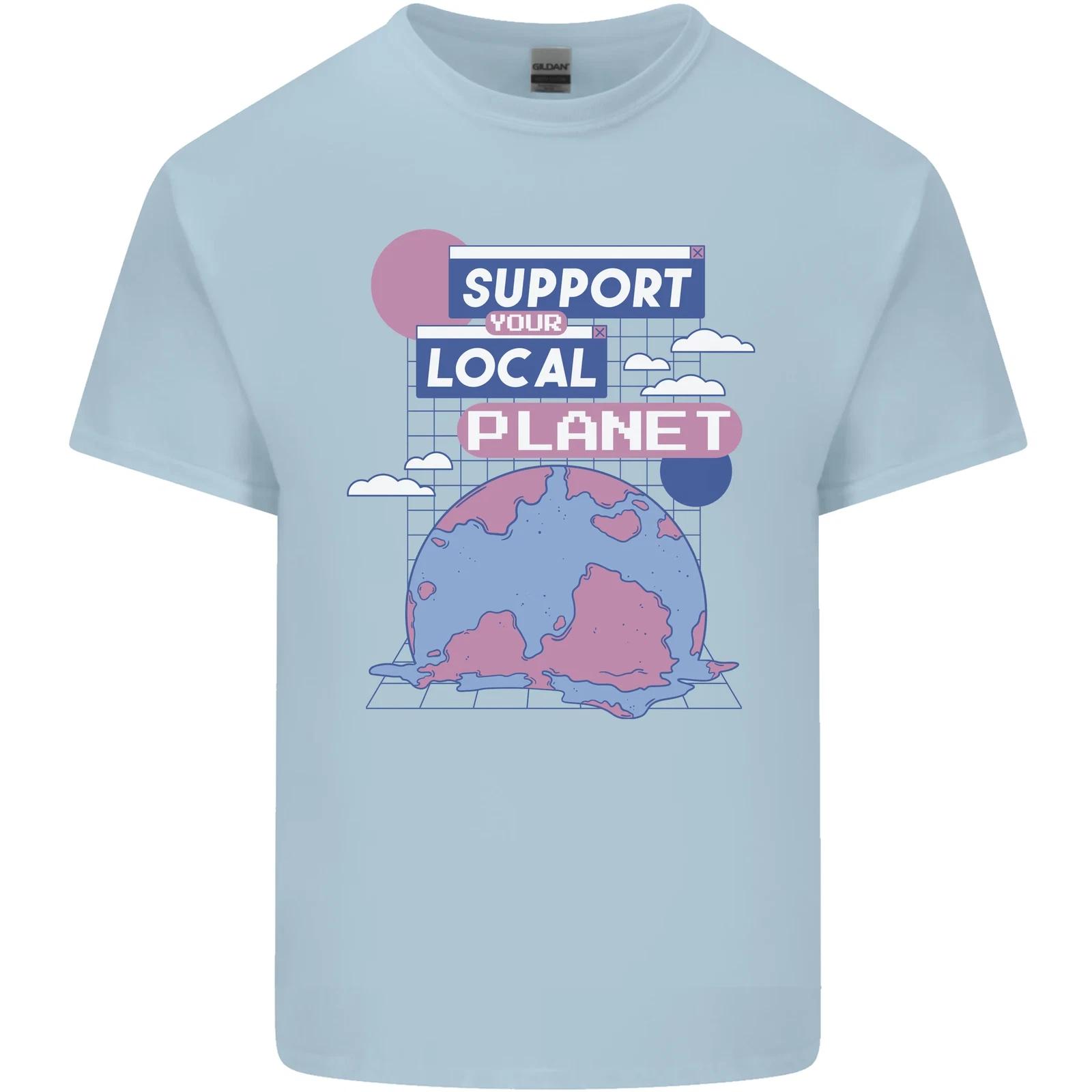 Climate Change Support Your Local Planet Kids T-Shirt Childrens 3XL
