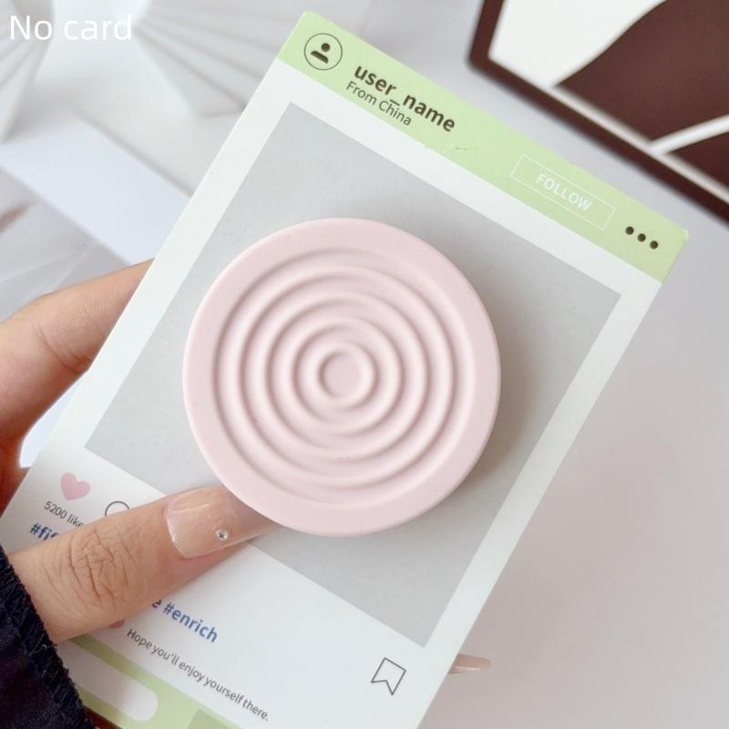 Macaroon Color Ripple Cute Magnetic Stands For iPhone 18 Samsung For MagSafe Expandable Phone Holder Foldable Ring Support
