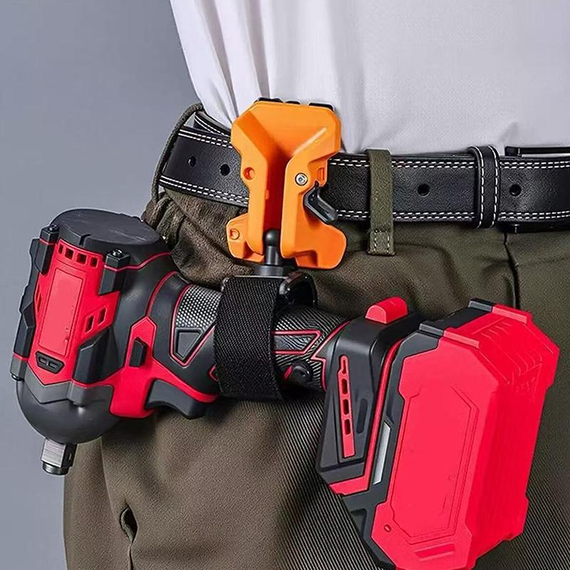High-Hardness Self-Locking Drill Holder With Belt Clip Quick Release Power Accessory for Workshop DIY Wood Processing Work
