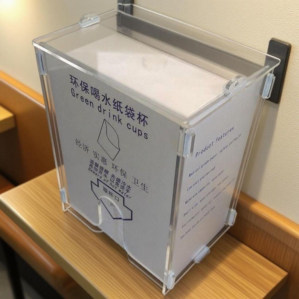 500Pcs Dustproof Disposable Paper Cups Envelope Style Office Water Cup  Picnic