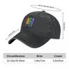 Fashion Baseball Cap Snapback Hats LGBT Rainbow Summer Autumn Cap Hats Gay Pride Washed Denim Casquette Vintage