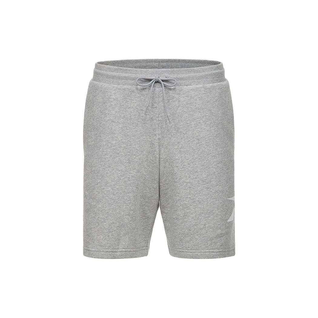 

Reebok Logo Print Loose Knit Casual Shorts Men shorts Gray GV5518 S