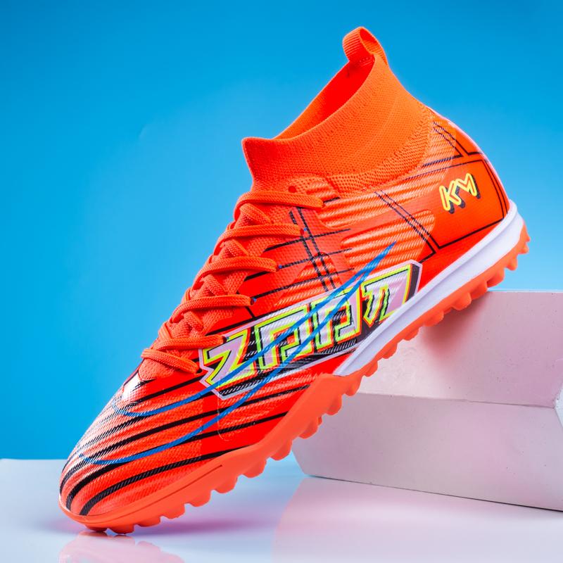 2024 Zapatos de fútbol para hombre Botas de fútbol ultraligeras de gran tamaño Zapatillas de deporte para niños Botines de fútbol AG/TF antideslizantes Botines unisex