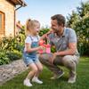 Automatic Bubble Gun Toy with 130ml Capacity Large and Small Bubble Production Electric Bubble Blower for Outdoor Family Interaction Play