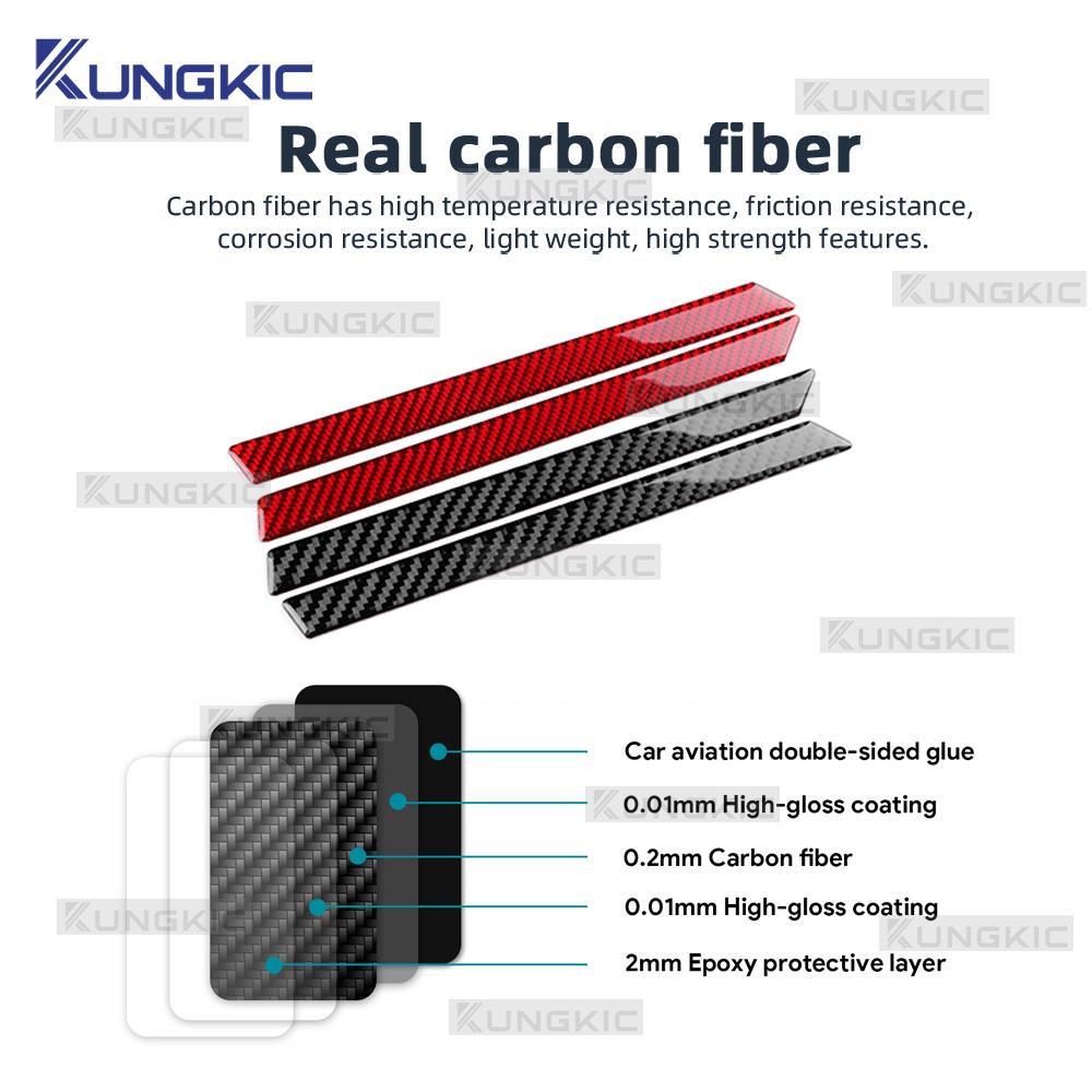 Real Soft Carbon Fiber Sticker For Kia Sportage NQ5 2022 2023 2024 2025 LHD RHD Car A-pillar Side Decor Trim Accessories