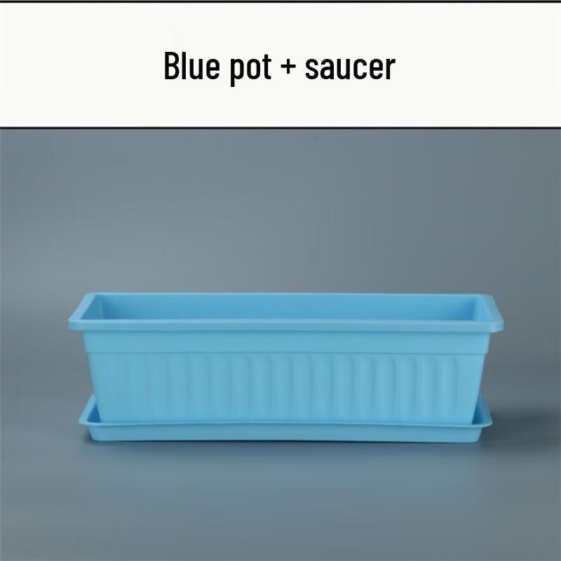 KEYSHEEL Rectangular Plastic Hanging Planter with Iron Frame