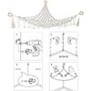 Stuffed Animal Hammock Toy Storage Hammock Net Wall Sling Mesh Kids Toy Organizer Net