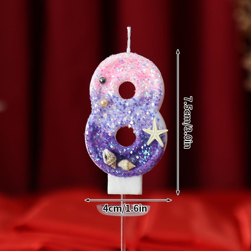 3D Number Cake Decorating Candle Birthday Candles Multicolor Cake Topper Baby Shower Party 1st Dessert Decor for Any Celebration