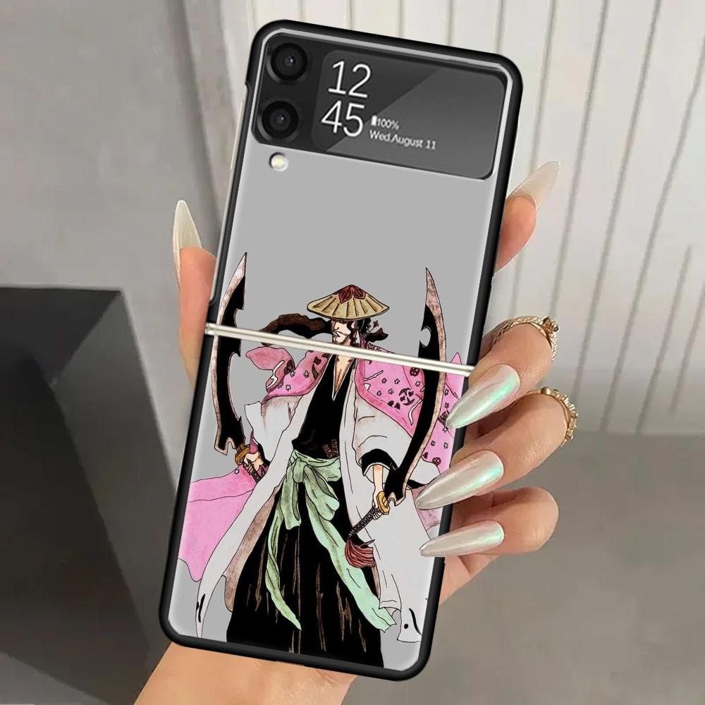 Bleach Kyoraku Shunsui Hard PC Back Phone Case for Samsung Galaxy ZFlip 7 6 5 Z Flip 4 ZFlip6 Z Flip7 5G ZFlip4 Flip3 Zflip5 Cov