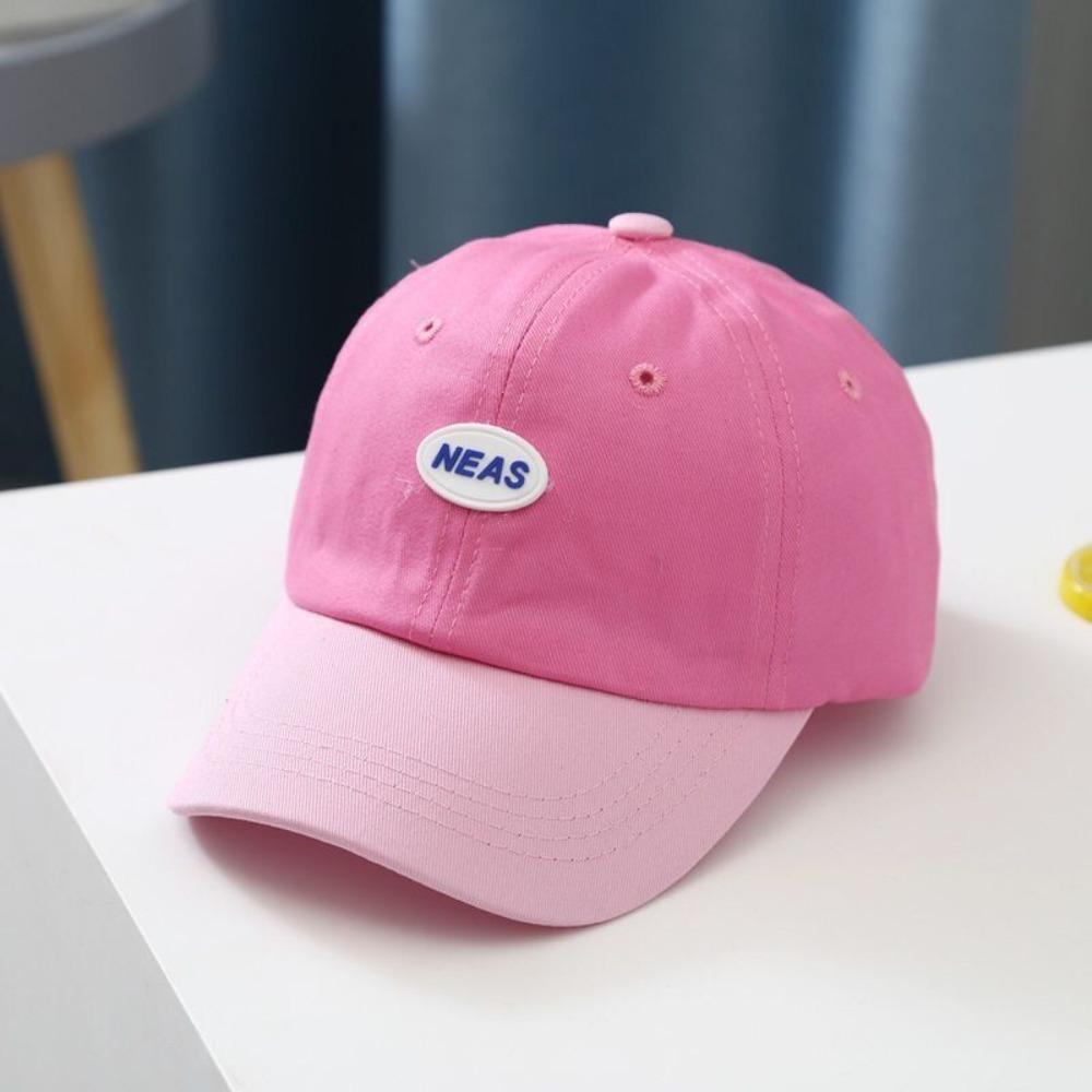 

Sunscreen Sun Protection Hat Cotton Children Peaked Cap Casual Kids Baseball Cap Girls рожевий
