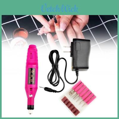 Portable Nail Drill Set With Electric Grinding Pen For Home Manicure And Nail Removal