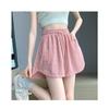 Ice Silk Sports Shorts for For Women In Summer Thin Korean Style High Waist Loose Slim and Versatile Casual A-line Wide-leg Pants