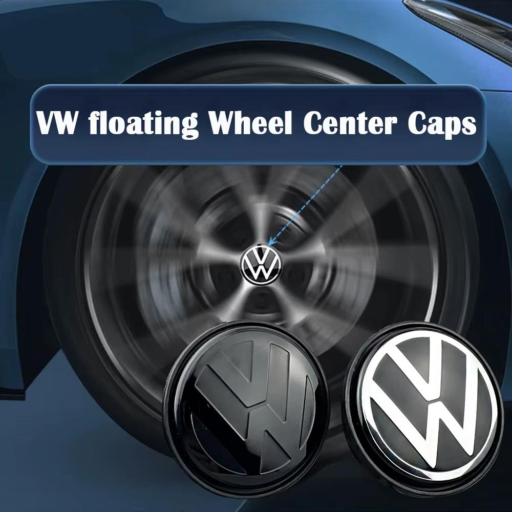 4pcs 56mm 65mm VW floating Car Wheel Center Caps Hubcap Cover for VW Jetta MK5 Golf Passat styling CC Golf 3B7601171 1J0601171 Ol5