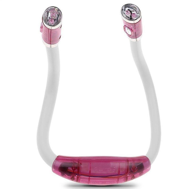 LED lampka do przytulania elastyczna regulowana latarka na szyję do nauki kolorowa do czytania