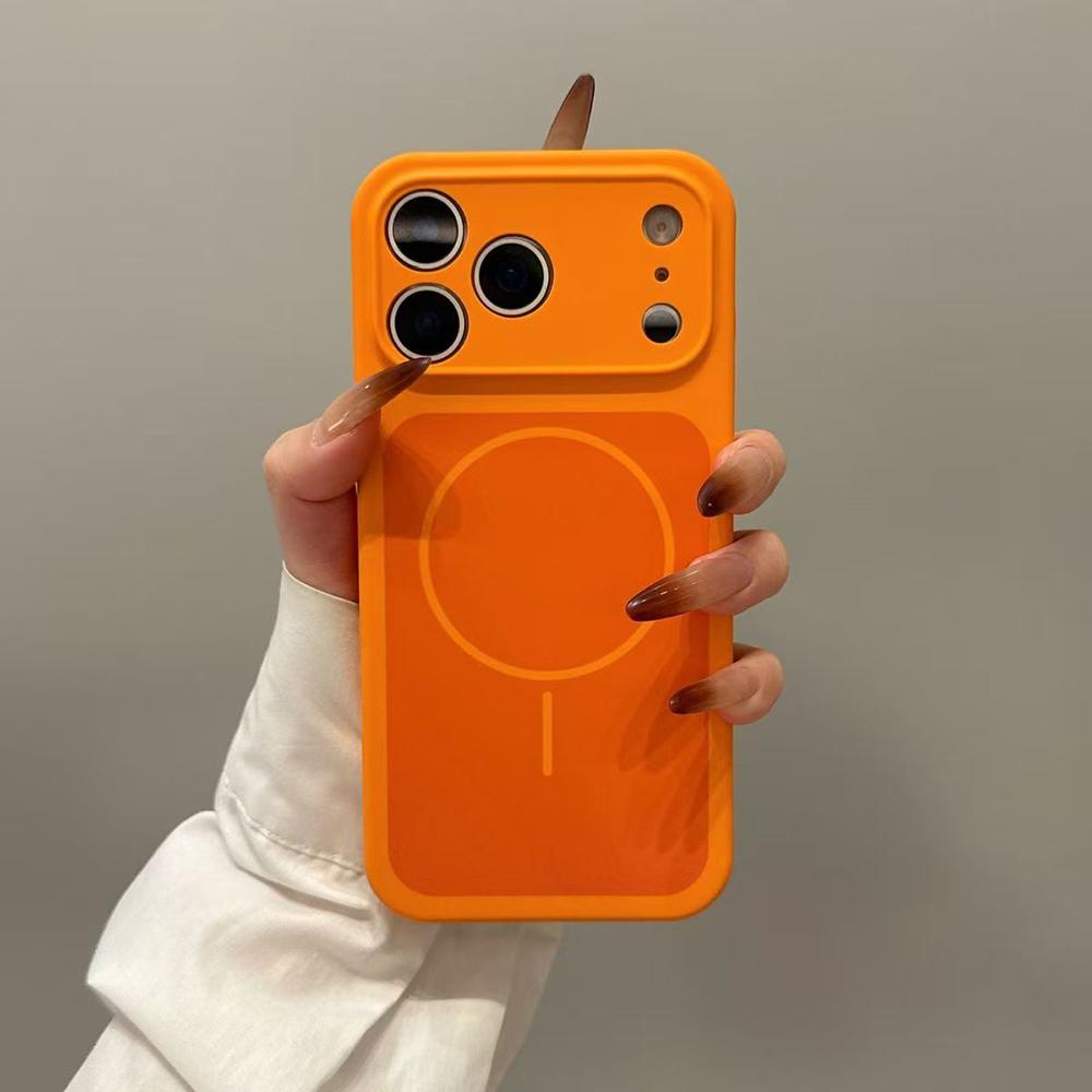 

Оригінальний чохол для телефону з рідкого силікону, однотонний, для iPhone 17 Pro Max 17Pro 17 Air, з магнітною кришкою для бездротової зарядки MagSafe iPhone17