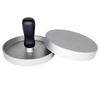 Hamburger patty maker, stainless steel hamburger mold, non-stick coating, includes 100 patty papers.