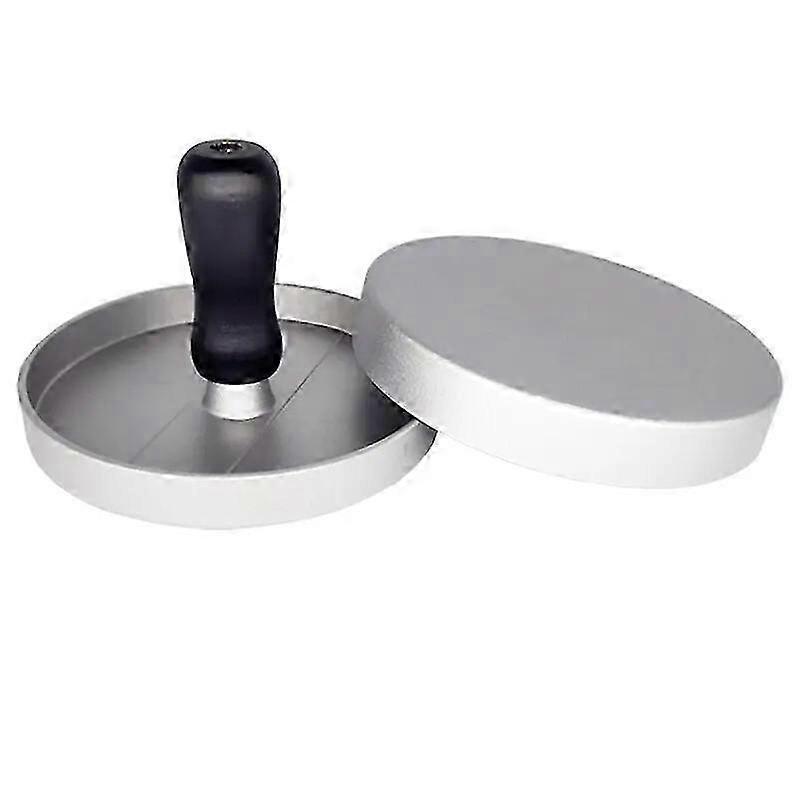 Hamburger patty maker, stainless steel hamburger mold, non-stick coating, includes 100 patty papers.