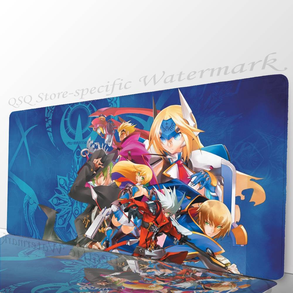 Anime Game B-BLAZBLUE Mousepad Non-slip Suitable For Office Computers Laptops E-sports Game Desk Mats XXL Keyboard