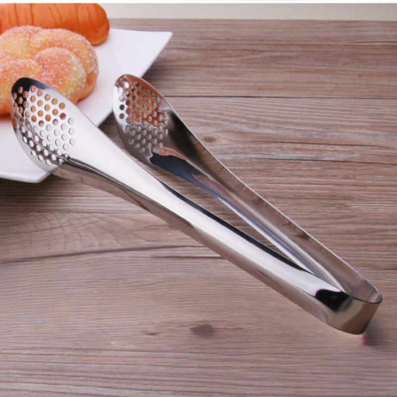 

HANYANG Полый утолщенный зажим для еды из нержавеющей стали, зажим для барбекю, зажим для жареного стейка, многофункциональный зажим для хлеба small (22cmx4.8cm)