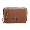 Britten Leather Solid Color Trendy Chain Shoulder Crossbody Bag Women Bags Brown 67292-209