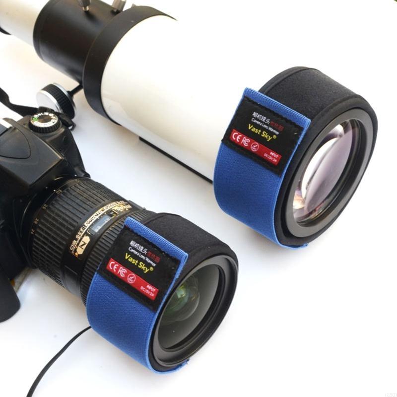 62KD Rosnice Ohřívací Pásky Zabraňuje Rosě Mlze pro Teleskop Objektiv Fotoaparátu Ohřívač USB Popruh